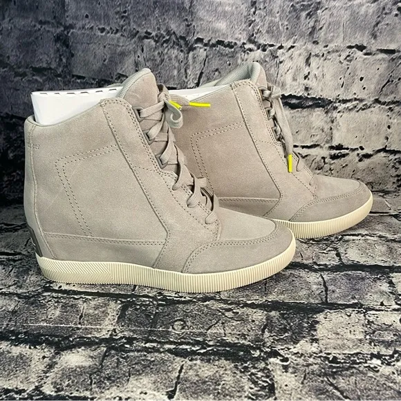Sorel Out N About Dove Quarry Waterproof Wedges Boots Bootie Sneakers Shoes 8.5