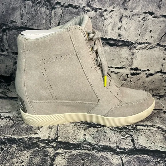 Sorel Out N About Dove Quarry Waterproof Wedges Boots Bootie Sneakers Shoes 8.5