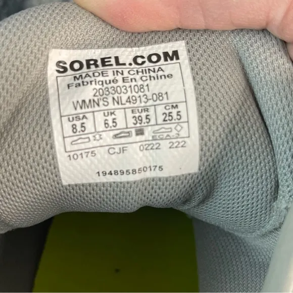Sorel Out N About Dove Quarry Waterproof Wedges Boots Bootie Sneakers Shoes 8.5
