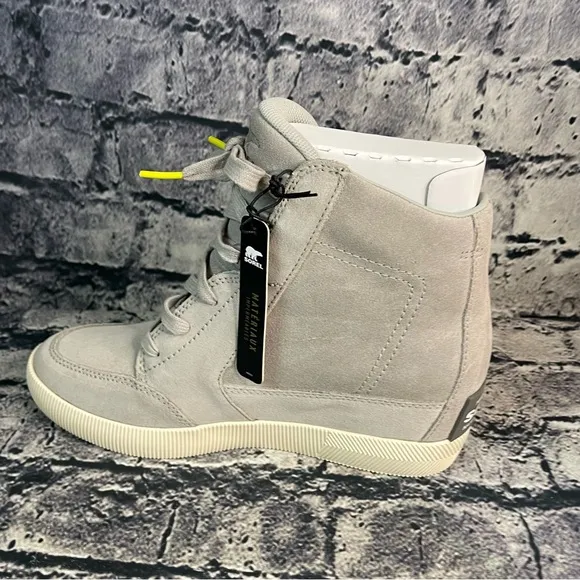 Sorel Out N About Dove Quarry Waterproof Wedges Boots Bootie Sneakers Shoes 8.5