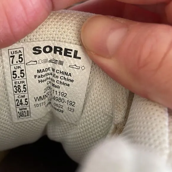 SOREL Out N About Sport Wedge Booties Nova Sand US Women 8/UK 5/EU 38.5