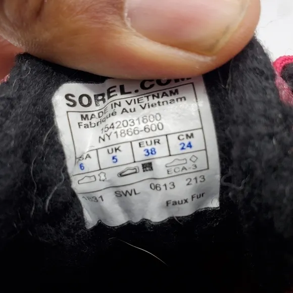 Sorel Shoes 6 Youth Girl's Tivoli Waterproof Outdoor Winter Boots Glitter Pink