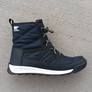 Sorel Whitney II Short Lace Up Black Waterpoof  Snow Boots Youth Sz 6