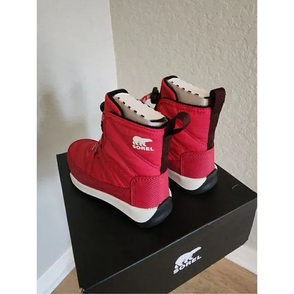 SOREL Whitney II Short Waterproof Insulated Boot, Toddler Size 12, Red, NWT