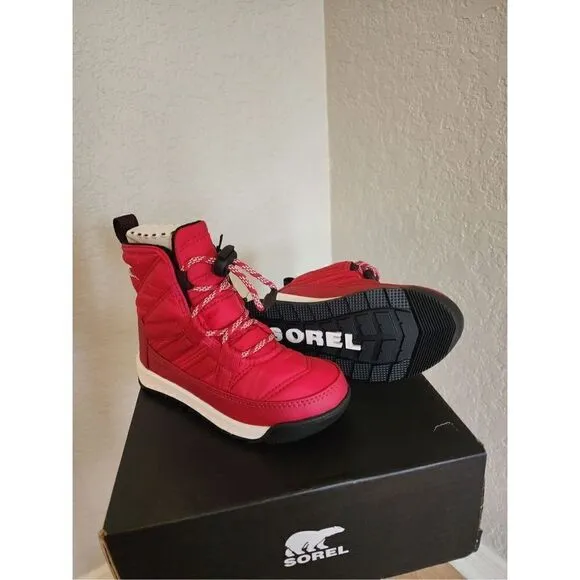SOREL Whitney II Short Waterproof Insulated Boot, Toddler Size 12, Red, NWT