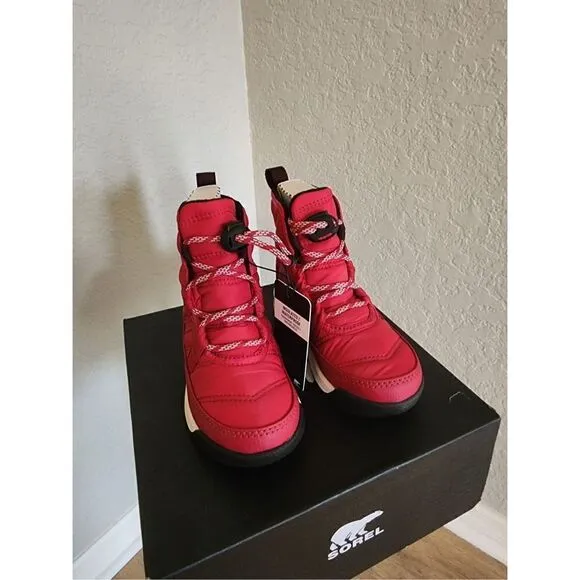 SOREL Whitney II Short Waterproof Insulated Boot, Toddler Size 12, Red, NWT