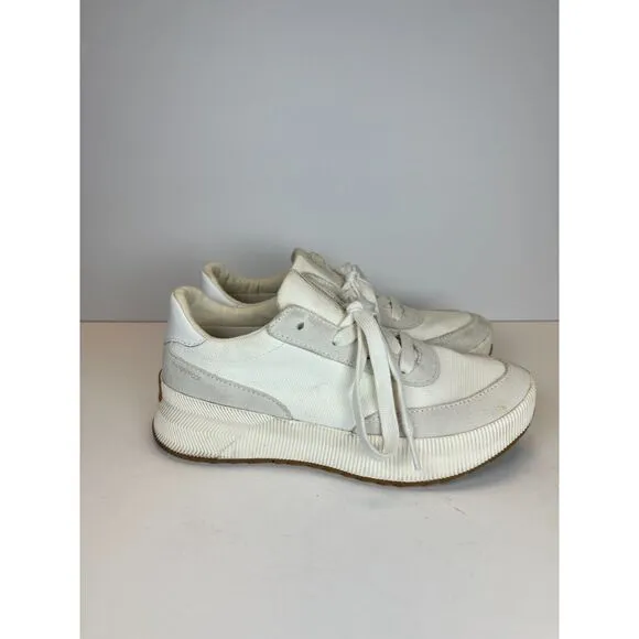 Sorel Women's 2069921125 Out N About III City Size 8.5 Sea Salt Sneakers EUC