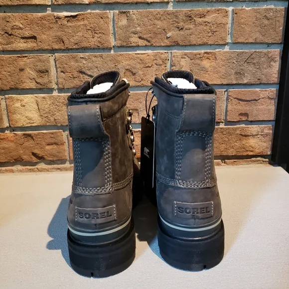 Sorel Women's Lennox Street Rain Boot — Waterproof Leather Boots Size 7.5
