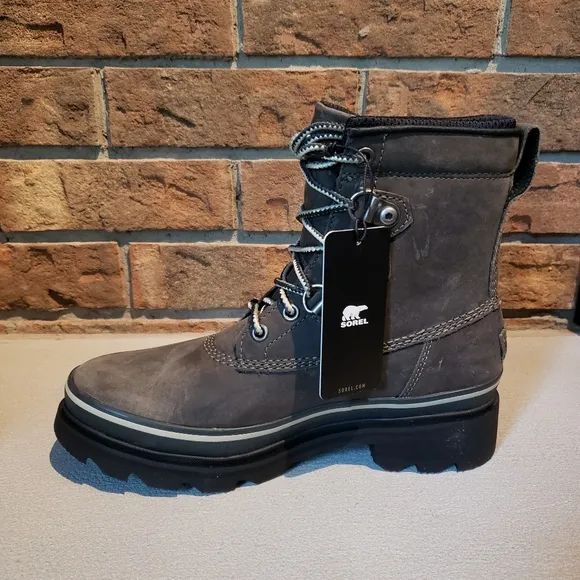 Sorel Women's Lennox Street Rain Boot — Waterproof Leather Boots Size 7.5