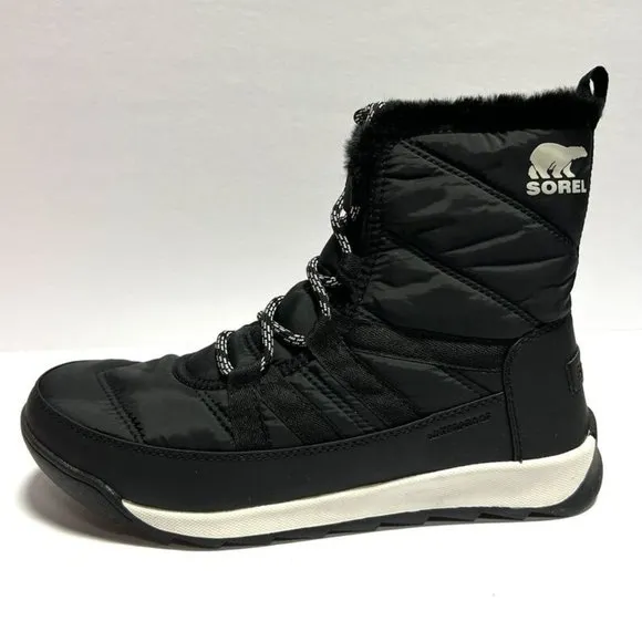Sorel Women's Whitney II Short Lace Boots Black, Size 9M