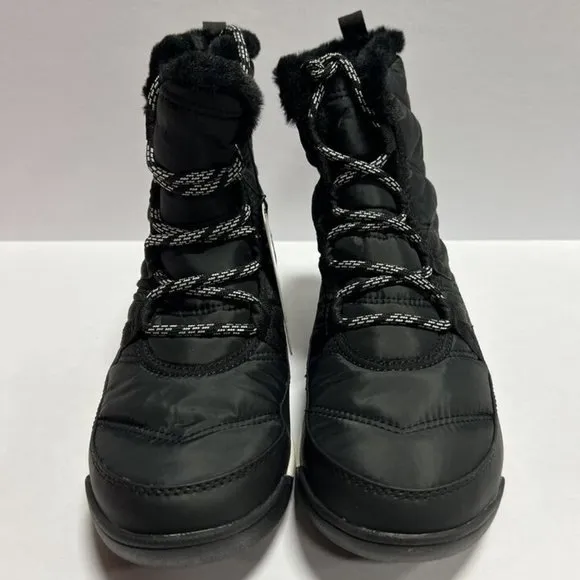 Sorel Women's Whitney II Short Lace Boots Black, Size 9M