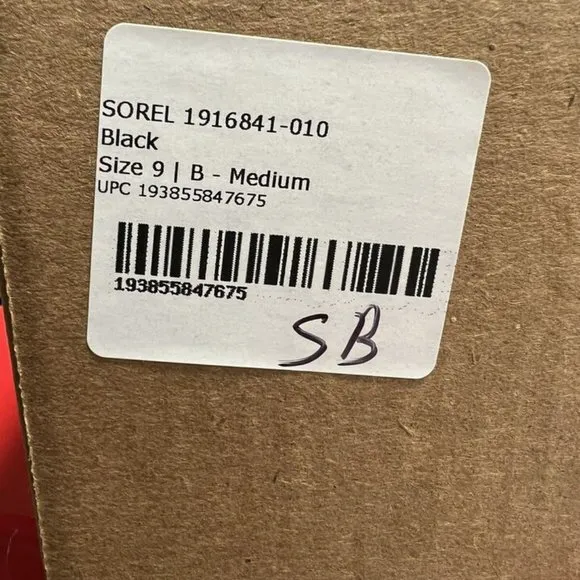 Sorel Women's Whitney II Short Lace Boots Black, Size 9M