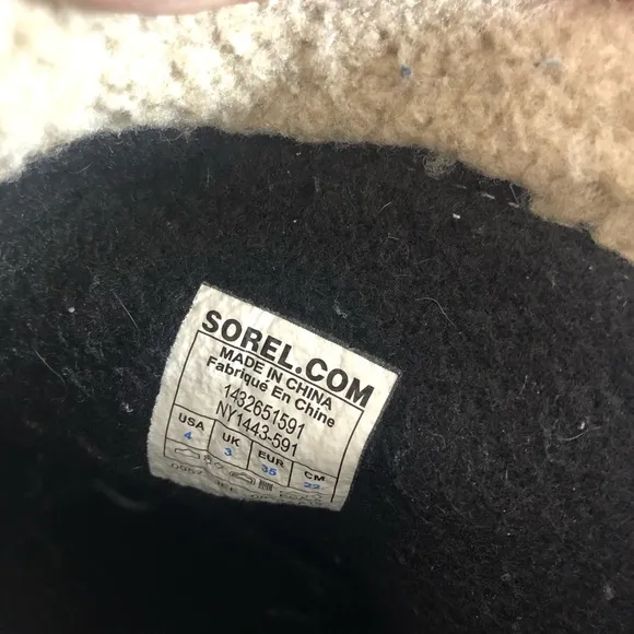 Sorel Yoot pac tp size 4 winter snow boot leather waterproof blue
