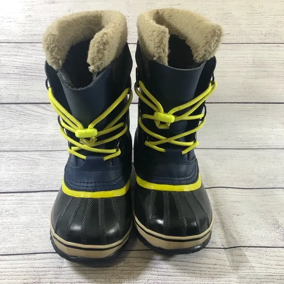 Sorel Yoot pac tp size 4 winter snow boot leather waterproof blue