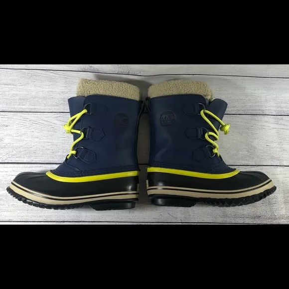Sorel Yoot pac tp size 4 winter snow boot leather waterproof blue