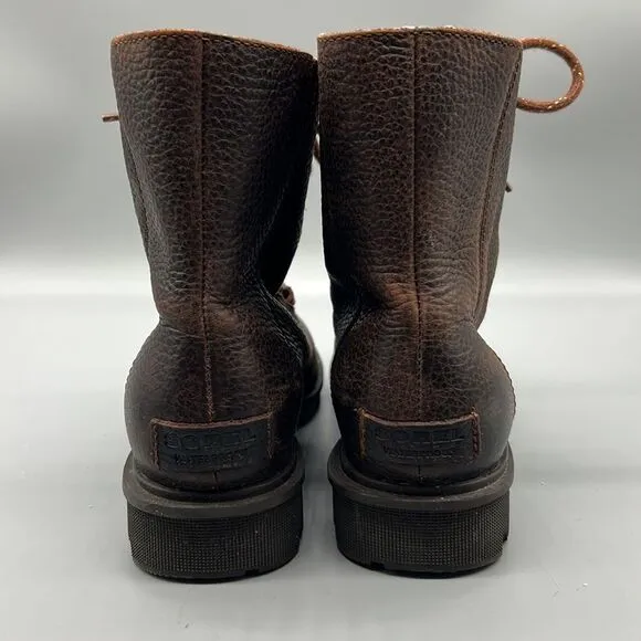 SOREL Phoenix Short Lace Up Boots Burro Brown