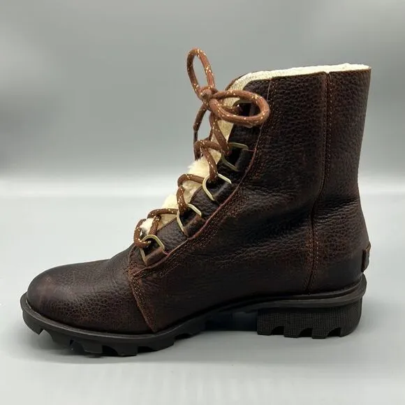 SOREL Phoenix Short Lace Up Boots Burro Brown