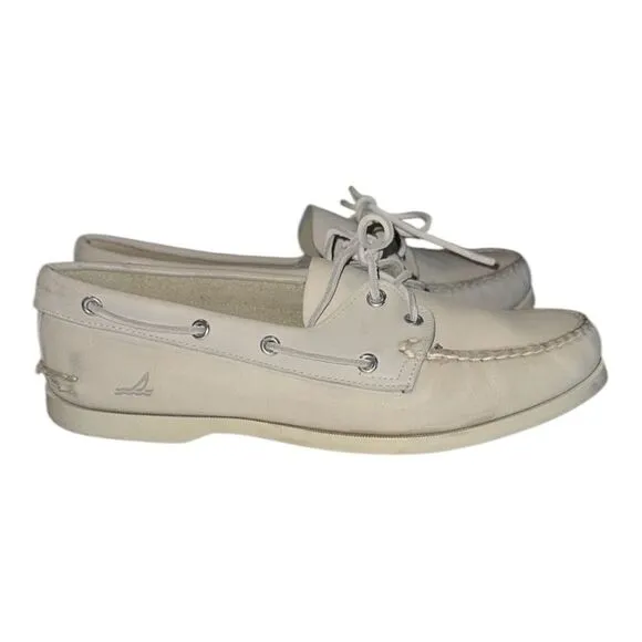 Sperry Authentic Original Boat Shoe Cream Men’s Size 10