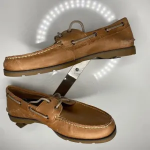 Sperry Brown Leather Leeward Boat Shoes Men's 12M  0777894