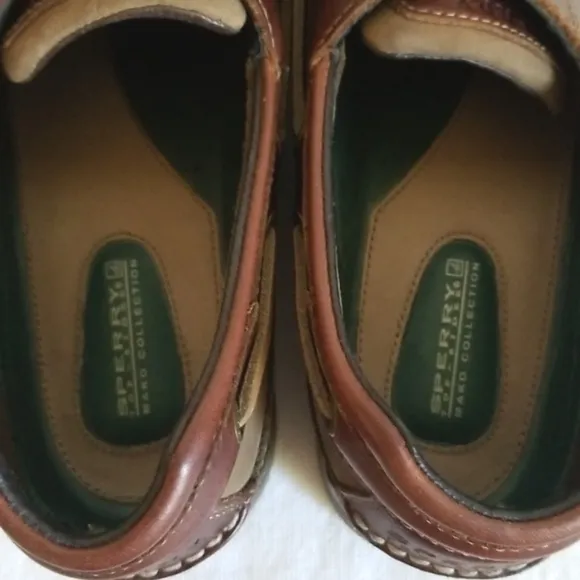 Sperry Mako Brown Leather Boat Shoe Lace Up