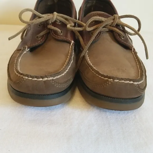 Sperry Mako Brown Leather Boat Shoe Lace Up