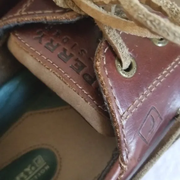 Sperry Mako Brown Leather Boat Shoe Lace Up