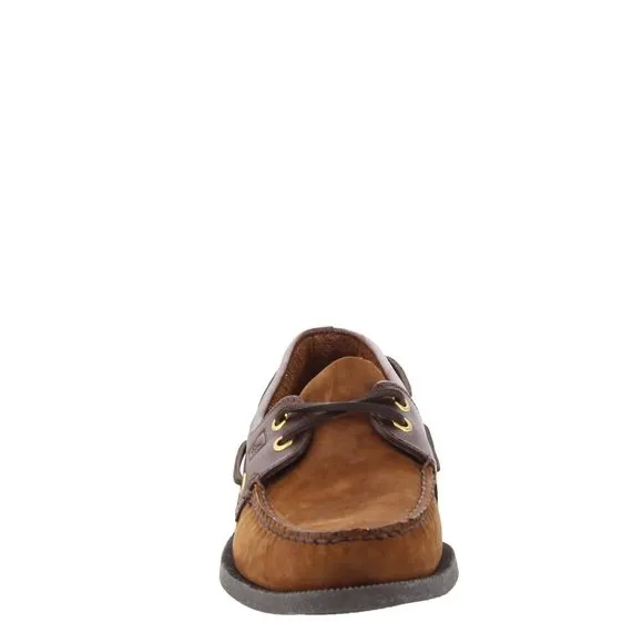 SPERRY MEN'S AUTHENTIC ORIGINAL 2-EYE BOAT SHOE, BROWN/BUC BROWN, 9.5 M US
