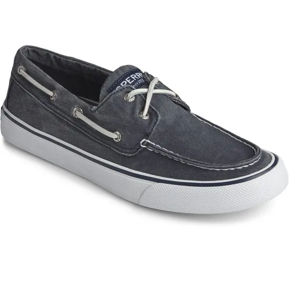 SPERRY MEN'S BAHAMA II BOAT SHOE, SALT WASHED NAVY, 10.5