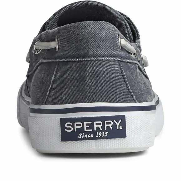 SPERRY MEN'S BAHAMA II BOAT SHOE, SALT WASHED NAVY, 10.5