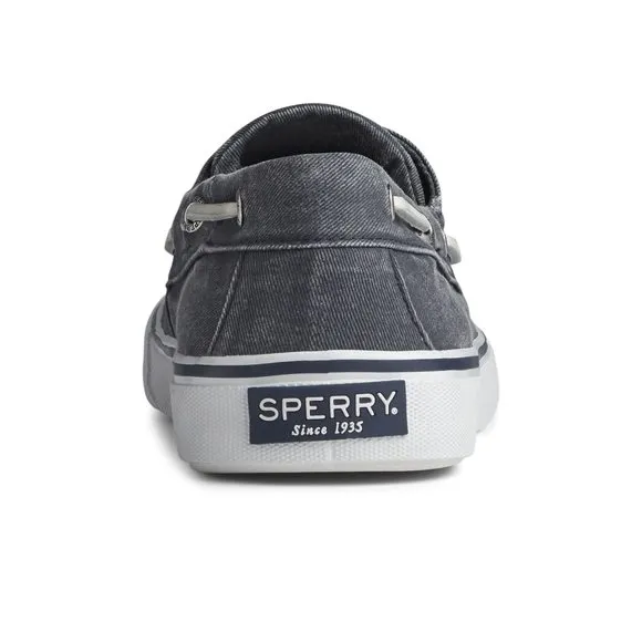 SPERRY MEN'S BAHAMA II BOAT SHOE, SALT WASHED NAVY, 10.5