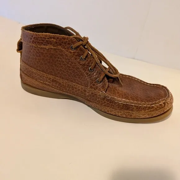 Sperry Original Boat Chukka Tumbled Leather Boots - Tan - Size 13