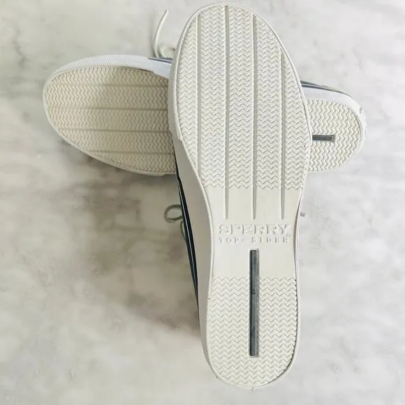 Sperry Top Sider Canvas Boat Shoes 8.5 Blue Green New w/o Box #112-CH241