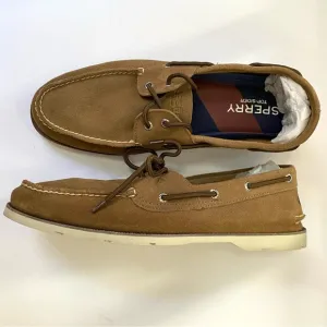 Sperry Top-Sider Mens Leeward Boat Shoe Tan Leather Size 13