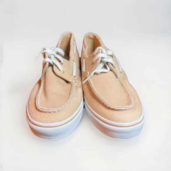 Sperry Top-Sider Women’s 12M Tan Canvas Boat Shoes NWOB