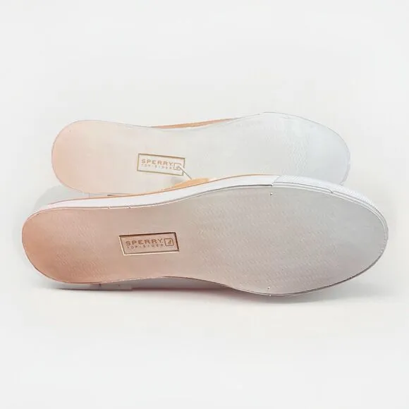 Sperry Top-Sider Women’s 12M Tan Canvas Boat Shoes NWOB