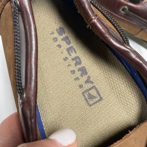 Sperry Brown Leeward Boat Shoe Size 8