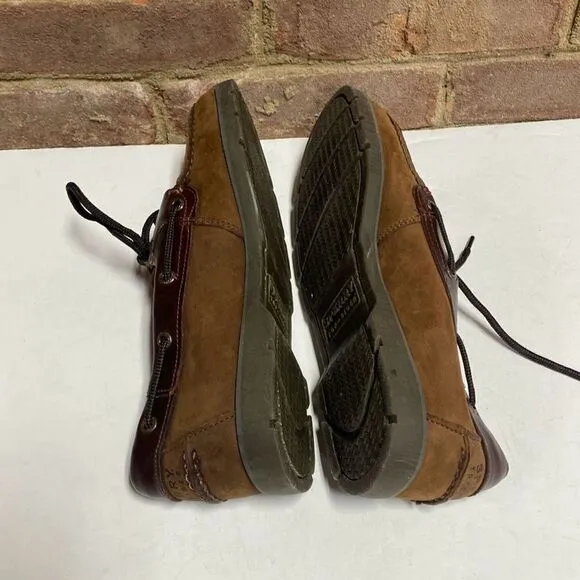 Sperry Brown Leeward Boat Shoe Size 8