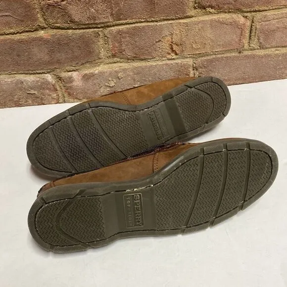Sperry Brown Leeward Boat Shoe Size 8