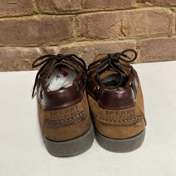 Sperry Brown Leeward Boat Shoe Size 8