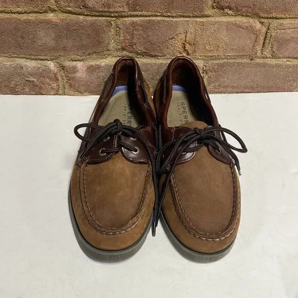 Sperry Brown Leeward Boat Shoe Size 8