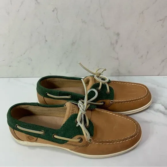 SPERRY Kiofish Corduroy Leather Boat Shoes