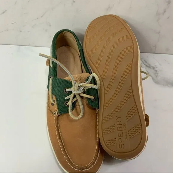 SPERRY Kiofish Corduroy Leather Boat Shoes