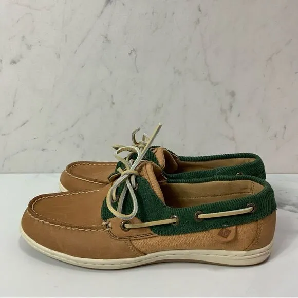 SPERRY Kiofish Corduroy Leather Boat Shoes