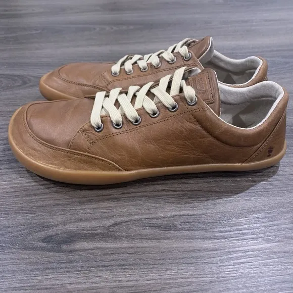 Splay Freestyle Mens Size 10 Chestnut Leather Barefoot Comfort Lace Up Shoes