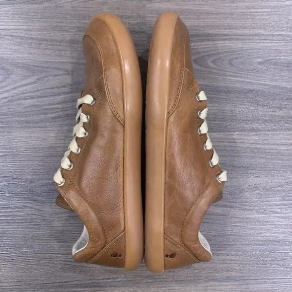 Splay Freestyle Mens Size 10 Chestnut Leather Barefoot Comfort Lace Up Shoes