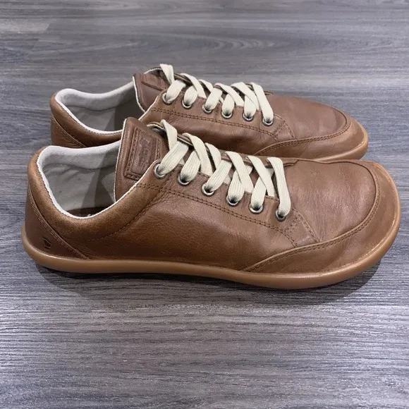 Splay Freestyle Mens Size 10 Chestnut Leather Barefoot Comfort Lace Up Shoes