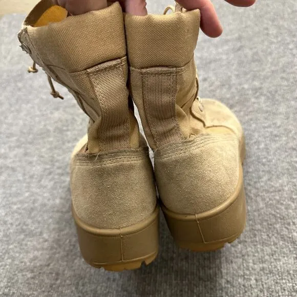SPM1C1-13-D-1017 Men's 8.5 Boots Tan Suede Hot Weather Military Combat Boots