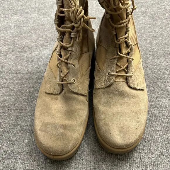 SPM1C1-13-D-1017 Men's 8.5 Boots Tan Suede Hot Weather Military Combat Boots