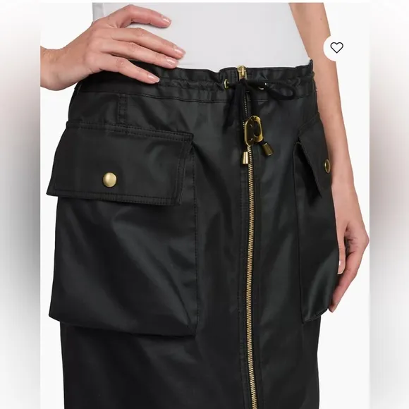 SPRING CLEANOUT 🥀🌹🌸🌼🪻🪷BOTTEGA VENETA Bottega VenetaCoated Cargo Midi-Skirt