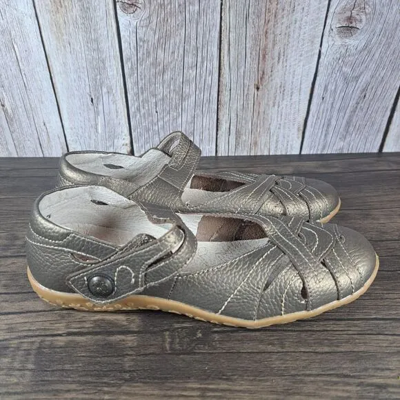 Spring Step Luvette Bronze Leather Mary Jane Shoes Women's Sz 7.5-8 M EU38 NWOB